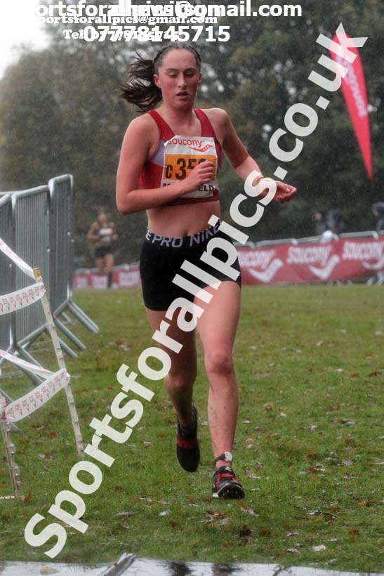 Womens under-17s, National Cross Country Relay Champs., Berry Hill Park, Mansfield.  Photo: David T. Hewitson/Sports for All Pics